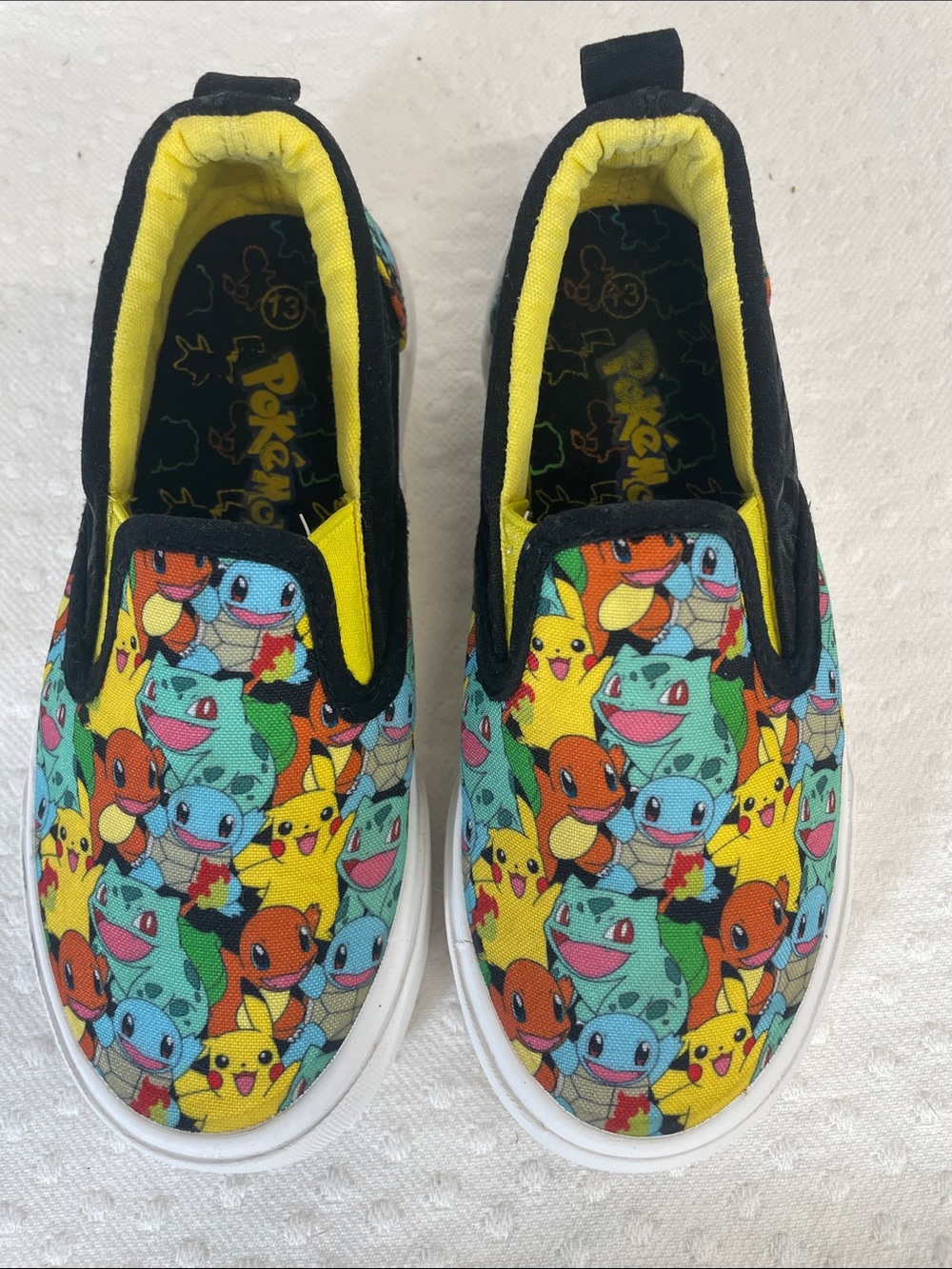 Pokemon Kids Slip-On canvas low top Sneakers converse vans keds 13
